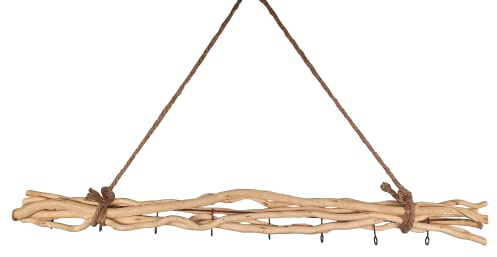 Dekozweige Holz 8 Haken Fensterdeko Hängeast Weide Äste braun Hängezweige 80 cm