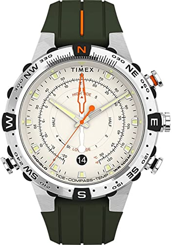 Timex Intelligent Quartz Herren-Armbanduhr Tide-TEM-Kompass 45mmT2N721