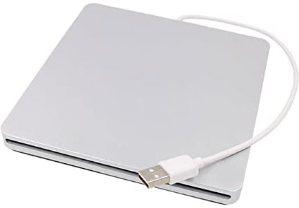 PartyKindom External Optical Drive USB Burner for Laptop PC Slot in Load CD Dvd Rw Drive Burner Compatible with Multiple Operating Systems
