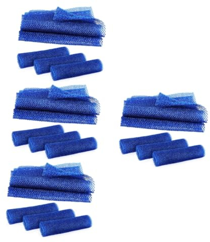FOMIYES 16 Stk Magisches Langes Badetuch Spülschwamm Aus Silikon Haarpolster Für Hochsteckfrisuren Duschbürsten Afrikanisches Netz Zum Duschen Loufas Streifen Fräulein Schwammnetz Nylon