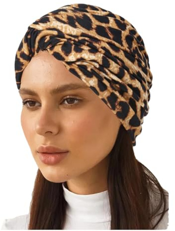 SONZECRLEE - Kopftuch Damen für Chemo Turban mit Kopftücher für Krebspatienten, Kopftücher für Damen, Kopfbedeckung Chemo, ethnisch gemustert mit funkelnden Blumendekorationen. (10)