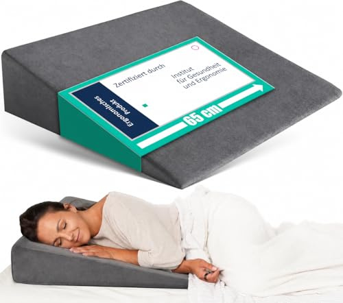 DYNMC you Bett Erhöhung Keilkissen Bett Kopfteil 68 X 65 cm - Kissen für Erholsamen Schlaf - Matratzenkeil Schlaf Sitzkeil & Beinkissen - Keilkissen Erwachsene - Keilkissen Sofa Bettkeil