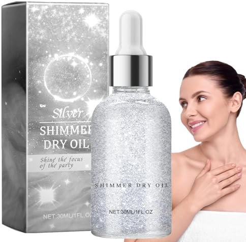 Highlighter-Körperöl, Glitzer-Körperöl | Glänzendes Körper-Glitzer-Make-up-Trockenöl | Körperflüssiger Luminizer mit natürlichen Inhaltsstoffen für Augen, Beine, Schultern, Gesicht