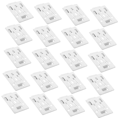 Alipis Vertikale Jalousiehalterungen 20 Stück Rollo-montagecode Metallbeschläge Konstruktion