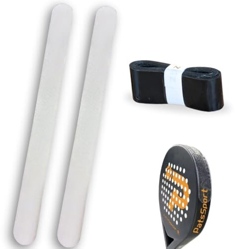 OMNISHOP Set de 2 Protectores Pala de Padel 1 Overgrip Padel Antideslizante Overgrips Padel y Grip Padel para Mayor Protección, Control y Comodidad (Negro)