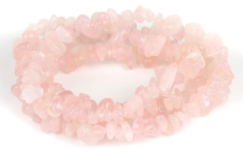 Amethyst Perlen zum Auffädeln Kristall 80cm Edelsteine Steine Perlenset für Armbänder Schmuck Selber Machen set Ketten Ohrringe Crafting Natürlichen Gebohrt 5-8mm (Rosa)