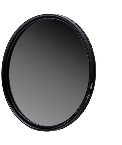 REFLEX CAMERA Filtre polarisant circulaire CPL, verre optique japonais de qualité supérieure avec revêtement multiple pour une meilleure couleur, contraste et réduction de l'éblouissement (filtre CPL
