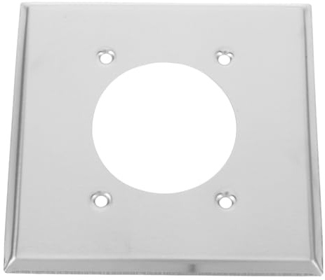 FUTUREORYY panel de enchufe de acero inoxidable placa de pared de granja placa de salida inoxidable de cocina cubierta de accesorios de salida Silver