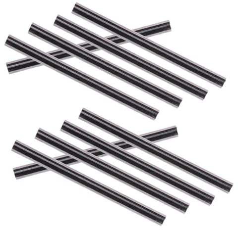 WATIIFUFU Juego de 10 Hojas para Cepilladora de Madera Dura, Cuchillas de Aleación de 82 Mm, Reutilizables y Resistentes al Desgaste, Accesorio de Reemplazo para Herramientas Eléctricas
