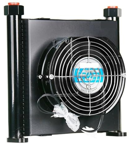 Radiatore dell'olio idraulico con ventola AJ1025T-CA Flusso da 25 l/MIN Raffreddamento dell'olio Scambiatore di calore Radiatore dell'olio Operazione stabile