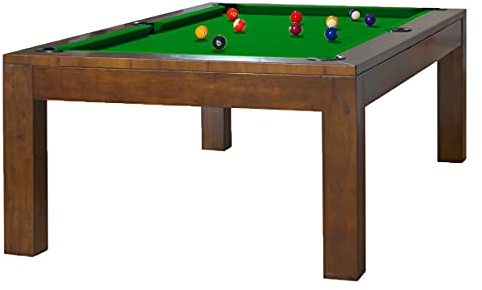 Billiard-Royal Billardtisch Pooltisch Modell Olivia Walnuss 7 ft. inkl Tischplatte mit hochwertigem K-55 Bandengummi und freier Tuchwahl, Tuchfarbe:Yellow Green