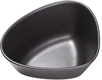 LindDNA Curve Schale aus Steingut in der Farbe Black 0,8L, Maße: 22cm x 20cm x 10cm, 990167