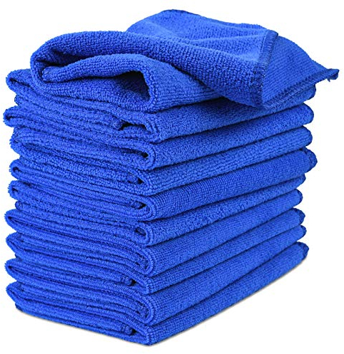 URAQT Paños de Coche, 10PCS 30x30CM paño de microfibra para coche, 500GSM Bayeta Microfibra, Toallas secado y pulido sin pelusa, Paños de Limpieza Super Absorbente para Detallar,Pulir, Limpiar y Lavar