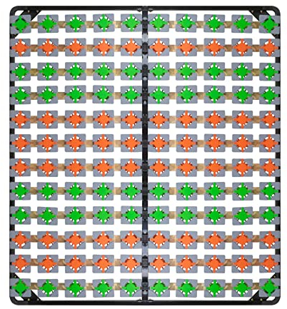 i-flair Tellerlattenrost 140x200 cm, Lattenrahmen Ergo IF57 mit Tellerfedern - für alle Matratzen und Betten geeignet