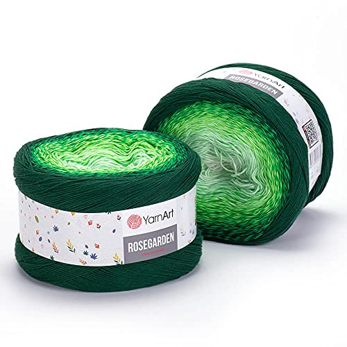 Yarn Art Flowers Rosegarden, filato di cotone per uncinetto, 100% cotone, 250 g, per primavera estate (319)