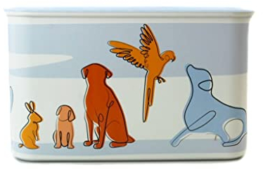 Tupperware Quadro Ultimo - Barattolo per animali, 4,6 l, colore: azzurro