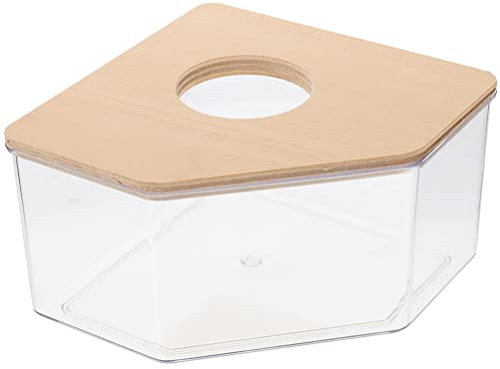 POPETPOP Hamster Sandbad Box Transparentes Badezimmer Für Hamster Chinchillas Und Kleine Haustiere Für Sandbäder Und Spielspaß