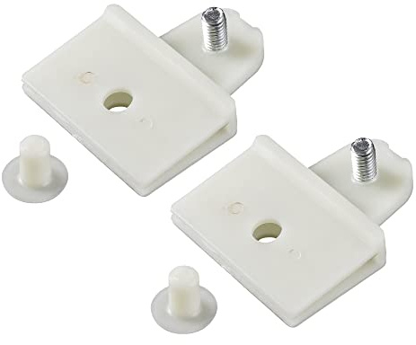 A ABSOPRO 2 stycken bilglas kanal fästanordning ersättning 5,7 cm x 1,77 x 0,47 tum beige
