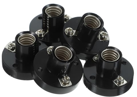 Uonlytech 5St E10-Fassung Mini-Glühbirnen spiralförmige Glühbirnen Lampenfassung aus Metall Lampenfassung, E10-Lampensockel halter E10 Lampenhalter