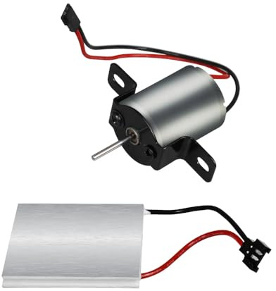 DollaTek Kaminventilator-Ersatzmotor mit Stromgenerator, wärmebetriebener Ofenventilator, Zubehör für 4-Blatt-Wärmebetriebener Ofenventilator, Holz/Holzbrenner