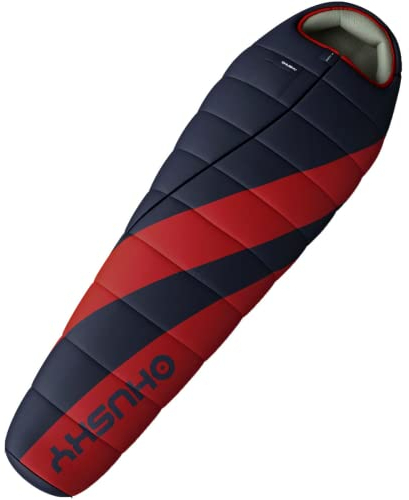 Husky Mumienschlafsack Emotion 2023-20°C 210 cm - Grau - Rot