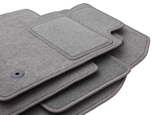 Wielganizator Automatte – Passend für Renault Scenic I Minivan 1996-2003 – Velours – Autozubehör - Auto Fußmatten – Fußmatte Auto – 3-teilig - grau