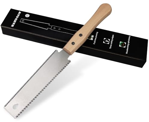 Rseuphiee sega giapponese, Sega giapponese professionale, Piccola Sega a Mano per Seghetto Legno, Denti su Entrambi i Lati, Lama in Acciaio al Carbonio, per lavorazione del legno, falegnami
