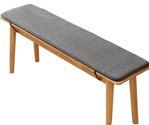 uyeoco Outdoor Bankauflage Stuhlkissen Bankkissen 120/150/180/200/80/100X40CM Gartenbankauflage Waschbar rutschfeste Bank Sitzauflage(L35,200x30cm(78.7INx11.8))