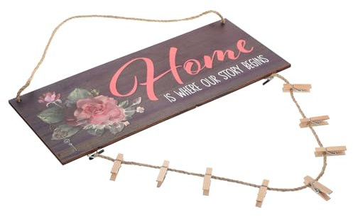 IWOWHERO 1satz -gartenschild Mit Aufhängeseil Dekoratives Türschild Für Garten Und Zuhause Rustikale Wanddekoration Für Eingangsbereich Für Bauernhaus-Stil Und Geschenkideen