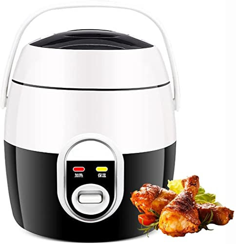 Mini cuociriso e cuociriso elettrici a Vapore Pentola Interna Antiaderente in Acciaio Inossidabile per Cucinare zuppe, stufati, Cereali