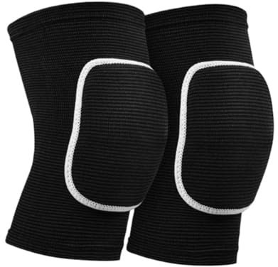 REIFOR Knieschützer Knieschoner Ein Paar weiche, atmungsaktive Knieschützer, Kniestütze, elastische Sport-Knieschützer Knieschützer Wandern(Black-White edge,S)
