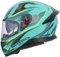 Casco Integral Shiro Katana Sharp Verde Mate Totalmente Homologado 22.06 (M 57/58)