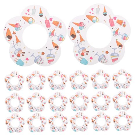 PHENOFICE Drip-Proof Treats Holder Paper Tray 50pcs Ice-pop No Drip Water Catcher for Boys and Girls Ice Cream Accessories