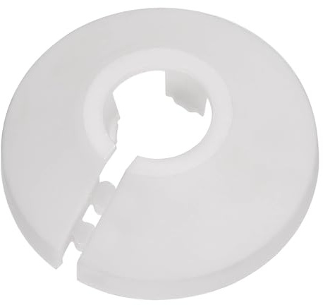 TOP-VIGOR 10 Stück 13 mm Rohrabdeckung Dekoration, einrastbare PP-Kunststoff-Rosetten-Rohrmanschette für Wasserleitung, Abflussleitung, WC-Abflussrohr, Wandrohreingang, Dekoration, Zierleiste und