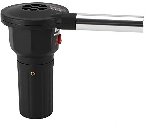 BBQ Air Blower, Portable Electric Fire Starter with Aluminum Nozzle, Cordless Grill Fan for Charcoal Camping Stove, Wind Blower