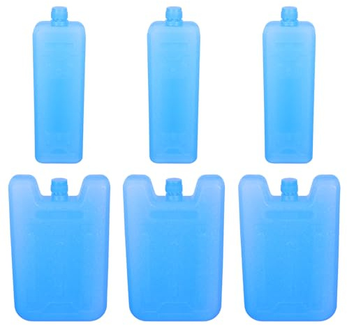 Happyyami 6pcs Cooler Ice Packs For Air Coolers And Lunch Bags Freezer Blocks Reusable Ice Packs For Summer Outdoor Activities And Bbqs