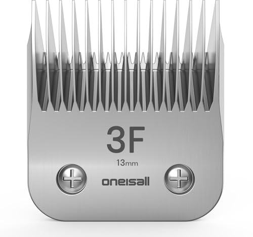oneisall PC14 13mm Ersatzkling Profi Hundeschermaschine, Ultra Edge Klinge - Hergestellt aus karbonisiertem Stahl, widersteht Hitze und Rost mit lang anhaltenden scharfen Kanten (3FC)