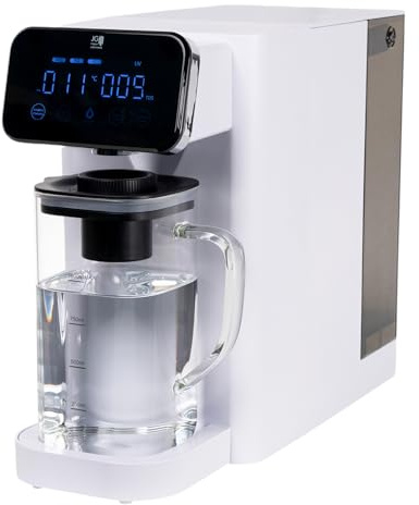 Vivalis One Auftisch Osmoseanlage mit Heißwasser & UV – 6-Stufen Umkehrosmose Wasserfilter, 3,2L Tank, 45–95°C, Alka-Mineralisierung