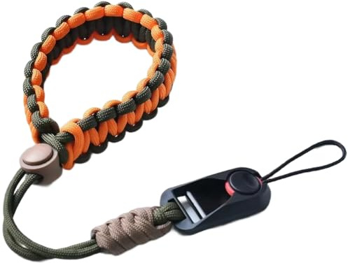 Osmond For Amost DSLR Accessories Camera Wrist Strap Quick Release Hand-Woven Rope Belt Orange Color