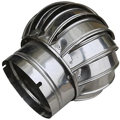 110mm Stainless Steel Roof Ventilator, Wind Air Vent for Attic & Shed, Zero Energy Ventilation Fan, Weatherproof & Easy Install