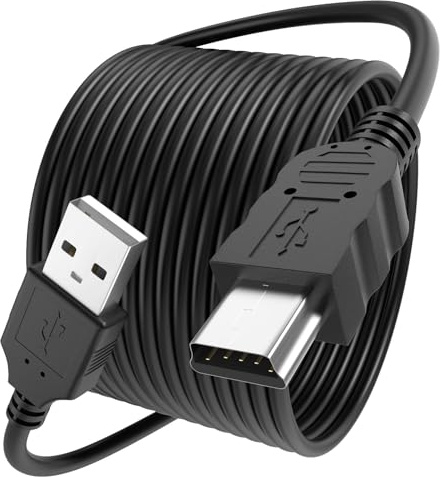 Yaekea Mini USB Cable Compatible with Garmin GPS, Canon/Nikon Camera, PS3 Controller, Blue Yeti Microphone, Texas Instruments Calculator, Gopro, Dash Cam, Hard Drive, MP3/MP4 USB Cable-9.9FT