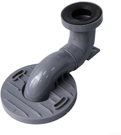 Sifone per WC regolabile in PVC, a prova di perdite e a prova di perdite, progettato per tubi di uscita di diametro 110 mm con compatibilità per WC intelligenti e standard (250 mm)