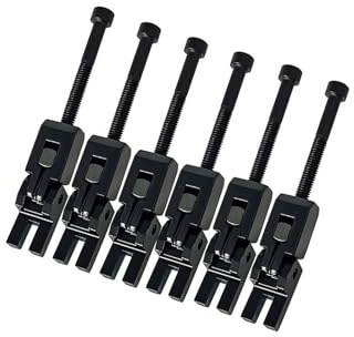 6 sillines de puente de trémolo para guitarra, sistemas de doble bloqueo, piezas de puente de trémolo para guitarra eléctrica, sistemas de bloqueo dobles duraderos