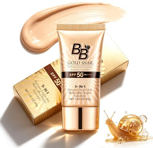 BB Crème Teintée SPF40 PA++++ BB Cream Fond de Teint Léger Couvrance Naturelle Base de Maquillage Anti Brillance Longue Tenue Effet Hydratant Unifiant