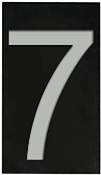 Tubayia Lampe solaire étanche pour numéro de maison Numéro 7 :