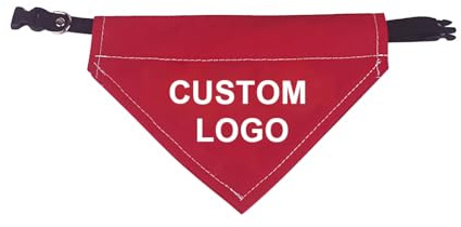 Muka Hundehalstücher mit Halsband Hunde Bandana Kopftücher Einstellbare Hunde Dreiecks Halstuch personalisiert Bestickt mit Namen, Telefonnummer