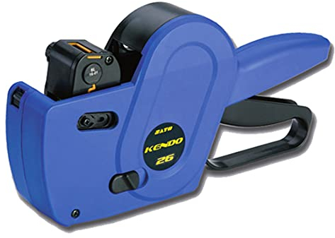 ACIT Sato Kendo Etikettiermaschine + 3 Rollen Etiketten | Professioneller manueller Preisauszeichner für Geschäfte | Schreibt Preise Daten und Chargen (10 Zeichen)