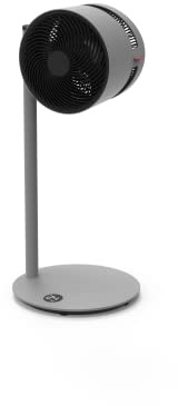 Boneco F225 Pedestal Fan Air Circulator, 4 Speeds, Adjustable Airflow, Variable Height 33W Cooling Fan with Modern Design and Smart Bluetooth App Control (Grey/White)