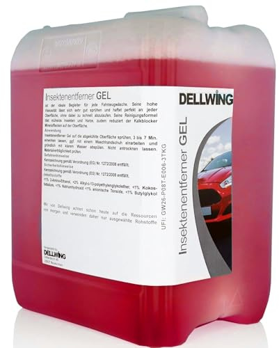 Dellwing – Quitamanchas de Insectos, 2,5 l, bidón – Elimina sin Esfuerzo los Insectos y la Resina – El Agente antical Reduce Las Manchas minerales en la carrocería y el plástico
