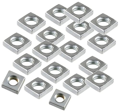 TERF® M10 Tuerca cuadrada M10 (10 mm) Tuercas cuadradas de acero - Paquete de 25
